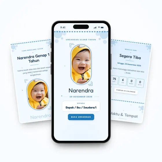 Pratinjau tema Bubble Blue