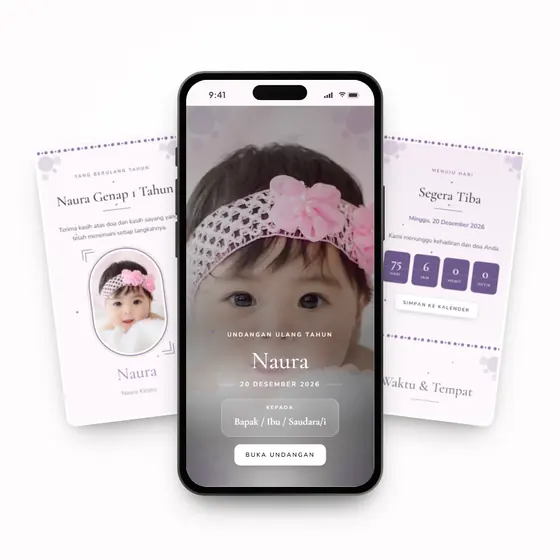 Pratinjau tema Cloud Nine
