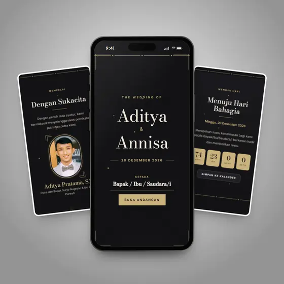 Pratinjau tema Luxury Dark