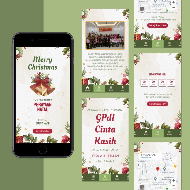 christmas party Undangan Digital Website