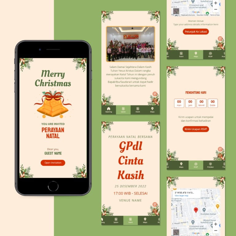 simple christmas Undangan Digital Website