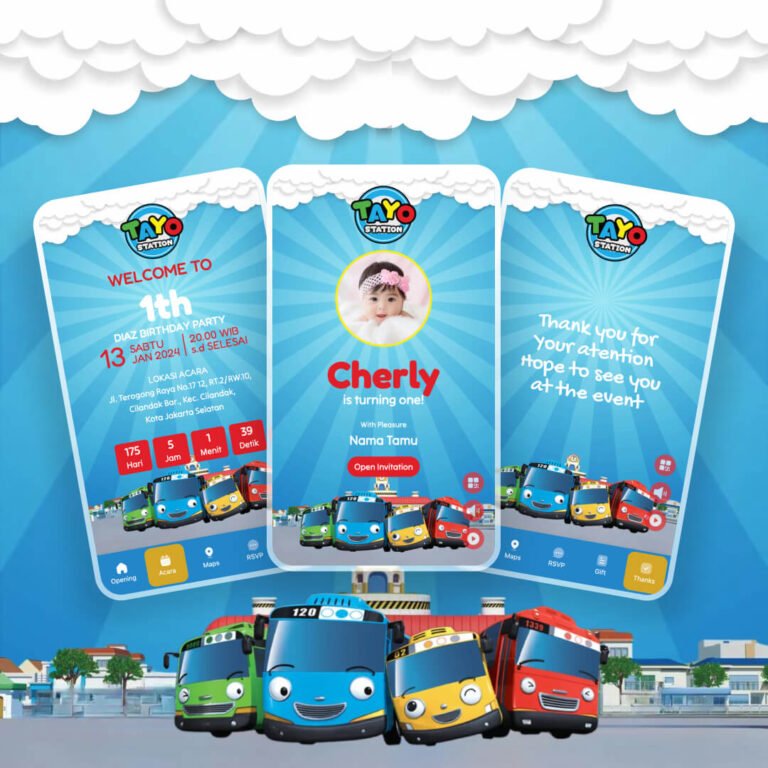 birthday bus Undangan Digital Website